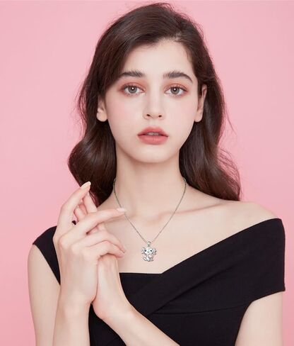 YinShan Axolotl Set Axolotl Stud Earrings for Women Girls 925 Sterling Silver Animal Axolotl Holding Heart Necklace Christmas Birthday Gifts in Saudi Arabia