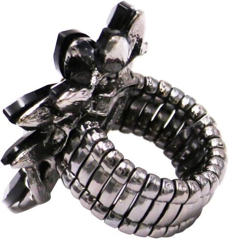 Rosemarie Collections Women's Dazzling Crystal Marquis Leaf Cluster Statement Stretch Cocktail Ring in Kuwait