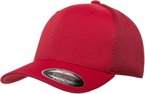 Flexfit Standard Ultrafibre Airmesh Fitted Trucker Hat, Red, Large-X-Large in Saudi Arabia