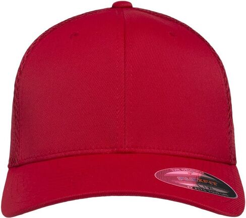 Flexfit Standard Ultrafibre Airmesh Fitted Trucker Hat, Red, Large-X-Large in Saudi Arabia
