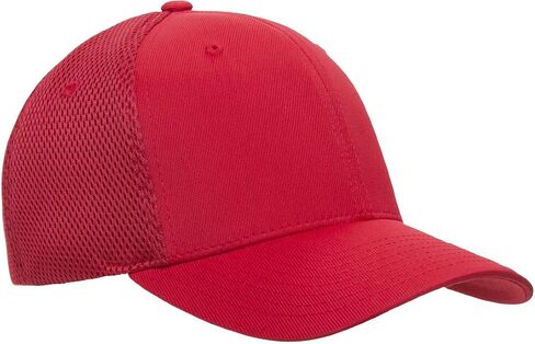 Flexfit Standard Ultrafibre Airmesh Fitted Trucker Hat, Red, Large-X-Large in Saudi Arabia