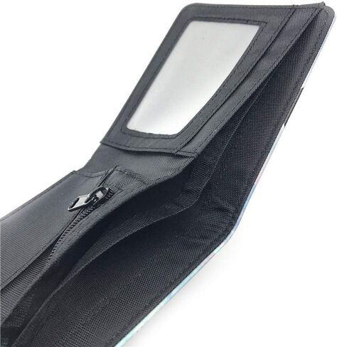 Demon Slayer's Blade Anime Wallet PU Leather Wallet Demon Slayer's Blade Crescent Pendant Necklace, (Color) in Kuwait