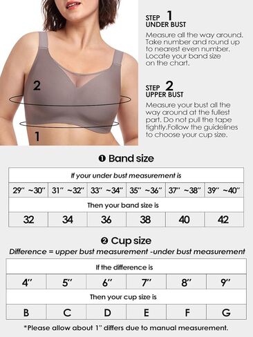 Brabalas حمالة صدر بدون خياطة ناعمة غير مبطنة للنساء، حمالة صدر بدون خياطة قابلة للتعديل (34C-48DDD)، حمالة صدر مريحة للغاية، بدون أسلاك داخلية لتغطية كاملة in Kuwait
