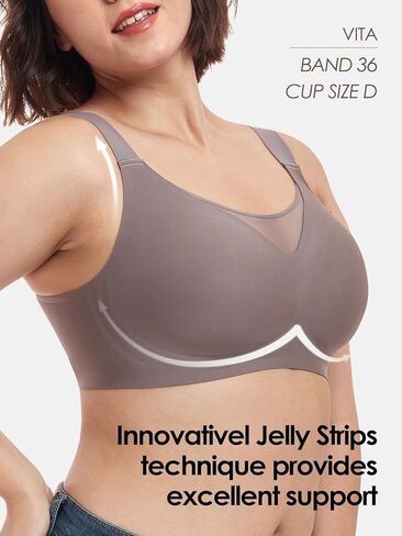 Brabalas حمالة صدر بدون خياطة ناعمة غير مبطنة للنساء، حمالة صدر بدون خياطة قابلة للتعديل (34C-48DDD)، حمالة صدر مريحة للغاية، بدون أسلاك داخلية لتغطية كاملة in Kuwait