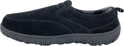 Clarks Mens Slipper with Suede Leather Upper SAB30194A - Closed Back with Double Gore and Removable Insole - Indoor Outdoor House Slippers For Men in Saudi Arabia