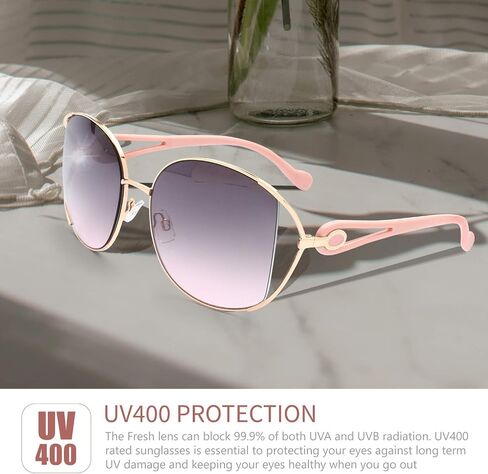 The Fresh Classic Crystal Elegant Women Beauty Design Sunglasses Gift Box in Saudi Arabia
