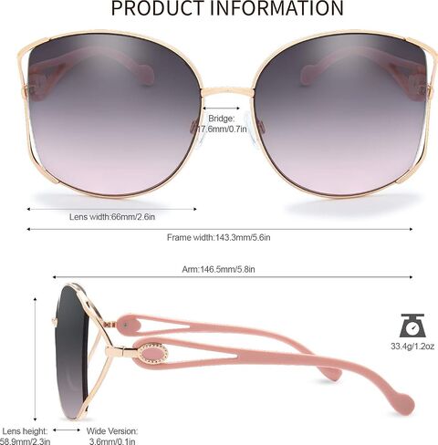 The Fresh Classic Crystal Elegant Women Beauty Design Sunglasses Gift Box in Saudi Arabia