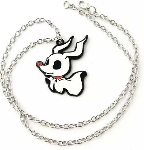 DPZHRUI Zero The Dog Necklace Metal Horror Nightmar Before Christmas Necklace for Boys Girls and Women in Kuwait