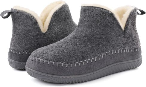 Women's Moccasin Bootie Slippers, Cozy Memory Foam Indoor Outdoor House Shoes in Kuwait