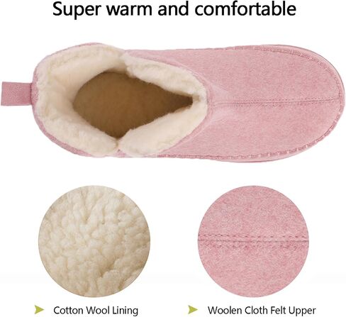 Women's Moccasin Bootie Slippers, Cozy Memory Foam Indoor Outdoor House Shoes in Kuwait