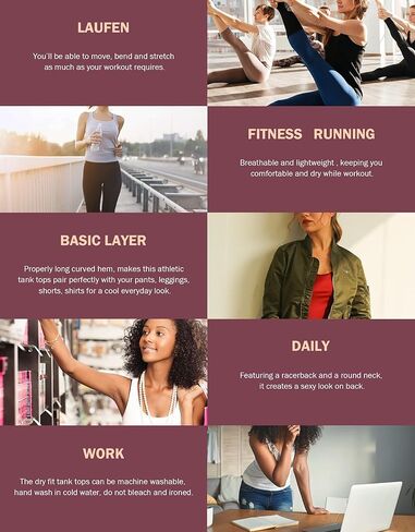 TELALEO 5 قطع من قمصان التدريبات للنساء، قمصان رياضية بدون أكمام رياضية، قمصان مضغوطة بدون أكمام مناسبة للجفاف أسود/رمادي/أبيض/رمادي فاتح/أرجواني 2XL in Kuwait