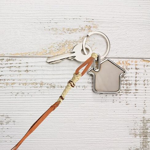 سلسلة مفاتيح من الجلد الصناعي المضفر مع خيط متعدد الألوان مشرقة، سلاسل مفاتيح رعاة البقر مزخرفة للرجال والنساء، إكسسوارات الأزياء روديو، 20.32 سم, مالتي, 8 inches in Kuwait