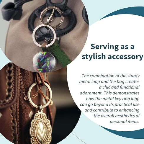 حلقات مفاتيح ZTISEEM 10 قطع ~ 1 بوصة، 30 مم، حلقة سلسلة مفاتيح معدنية، حلقة DIY لمفاتيح السيارة، سلسلة سحرية مزخرفة in Kuwait