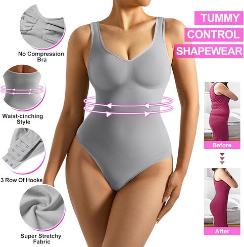 ملابس داخلية نسائية من RUUHEE بدون خياطة للتحكم في البطن ملابس داخلية للنحت ثونج محدد شكل الجسم in Kuwait