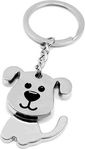 Dog Metal KeyChain Cute Purse Charm Hanging Ornament for Women Girls Handbags in Kuwait