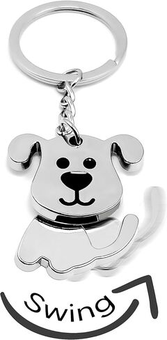 Dog Metal KeyChain Cute Purse Charm Hanging Ornament for Women Girls Handbags in Kuwait