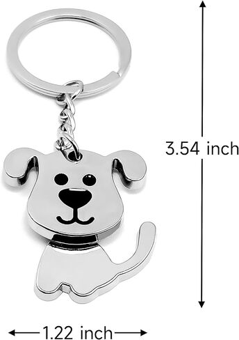 Dog Metal KeyChain Cute Purse Charm Hanging Ornament for Women Girls Handbags in Kuwait