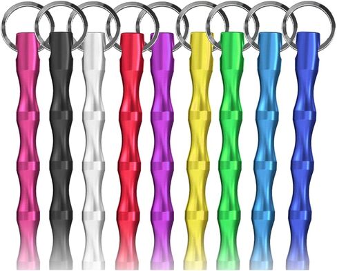 سلسلة مفاتيح Hujiling Keychain النسائية مناسبة للمراهقات المسنات، مقبض بتصميم على شكل لولبي، أكثر ملاءمة للاستخدام، سلسلة مفاتيح آمنة مكونة من 9 قطع in Kuwait