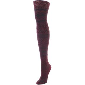 MeMoi Diamond Fair Isle Patterned Cotton Blend Sweater Tights in Saudi Arabia