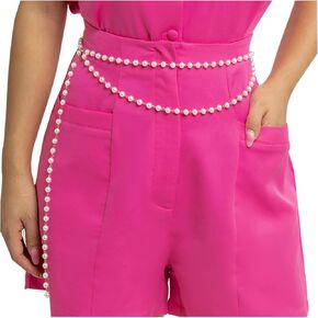Multilayer Pearls Waist Chain Adjustable Body Chain Belts Long Tassel Belly Chains Waistbands Women for Jeans Dresses Waistband Decorative Jewelry