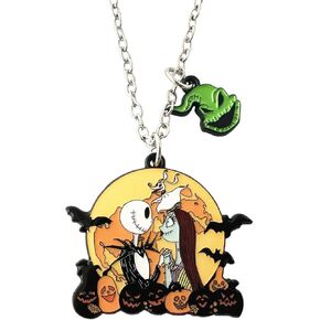 Twin Six Horror Halloween Dr Seus Stole Grinh Nightmare Before Christmas Jack Oogie Boogie Zero The Dog Necklace in Kuwait