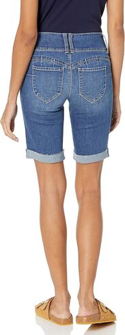 YMI Women's Junior Wannabettabutt 3-Button Cuffed Bermuda Short in Saudi Arabia