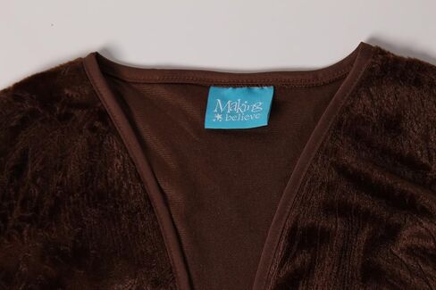 Making Believe Kids Unisex Brown Victorian Waistcoat Vest, M/L in Saudi Arabia