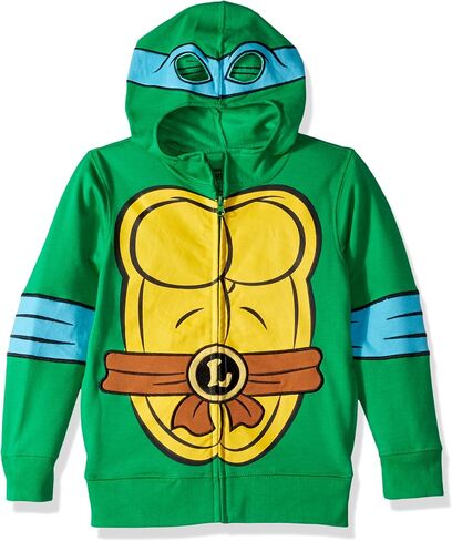 Teenage Mutant Ninja Turtles Boys' Leonardo Reptilian Costume Zip Up Hoodie with Mask in Saudi Arabia