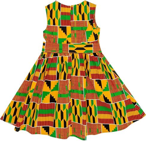 فساتين HongyuAmy للفتيات بطباعة إفريقية in Kuwait