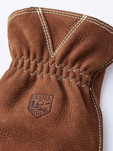 قفاز Hestra Oden Nubuck بخمسة أصابع، قفاز جلدي للشتاء، للاستخدام الخارجي in Saudi Arabia