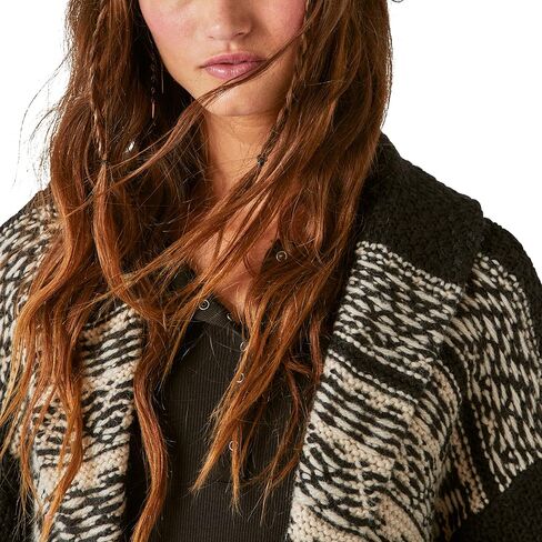 معطف نسائي بطباعة جزيرة Fair Isle من Lucky Brand in Saudi Arabia