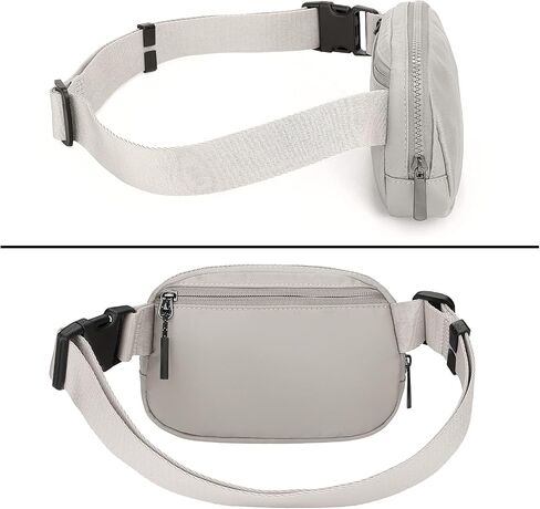 Uromee Fanny Packs للنساء حقيبة بحزام كروس من الجلد النباتي حقيبة خصر أنيقة خفيفة الوزن للسفر والمشي لمسافات طويلة in Saudi Arabia