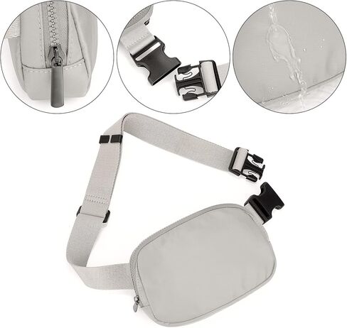 Uromee Fanny Packs للنساء حقيبة بحزام كروس من الجلد النباتي حقيبة خصر أنيقة خفيفة الوزن للسفر والمشي لمسافات طويلة in Saudi Arabia