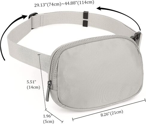 Uromee Fanny Packs للنساء حقيبة بحزام كروس من الجلد النباتي حقيبة خصر أنيقة خفيفة الوزن للسفر والمشي لمسافات طويلة in Saudi Arabia