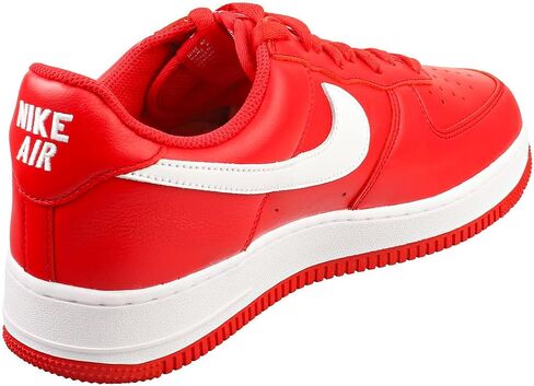 حذاء Nike AIR Force 1 Low Retro QS للرجال باللون الأحمر والأبيض - 11.5 US in Saudi Arabia