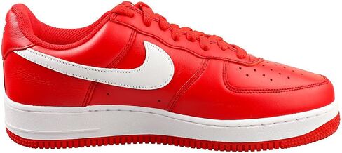 حذاء Nike AIR Force 1 Low Retro QS للرجال باللون الأحمر والأبيض - 11.5 US in Saudi Arabia
