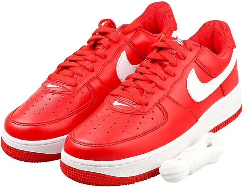 حذاء Nike AIR Force 1 Low Retro QS للرجال باللون الأحمر والأبيض - 11.5 US in Saudi Arabia