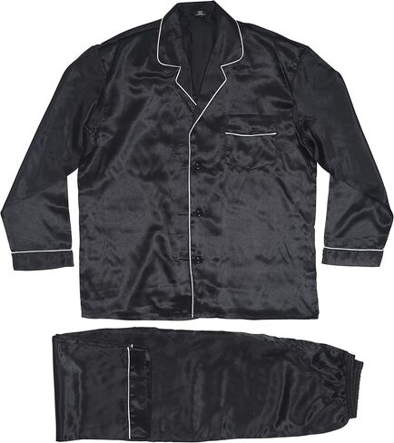 Regency New York Mens Silky Satin Pajama Set in Kuwait