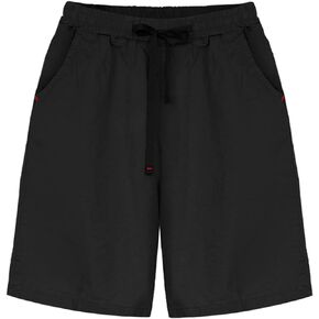 HOW'ON Womens Shorts Summer Drawstring Elastic Waist Bermuda Shorts Athletic Shorts