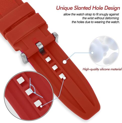 uEmoh Watch Band for Moonswatch Watch, Curved No Gap Soft Silicone Strap for Omega X Swatch Moonswatch Speedmaster 20mm Watch, Quick Release Watch Replacement Strap Men Women in Saudi Arabia