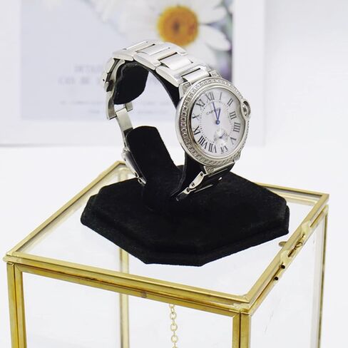 لونغ تاو 8 قطع من حوامل عرض المجوهرات حامل عرض الساعات المخملي الأسود حامل منظم الساعات حامل سوار عرض لمبيعات التجزئة وعرض العرض التجاري على سطح الطاولة in Kuwait