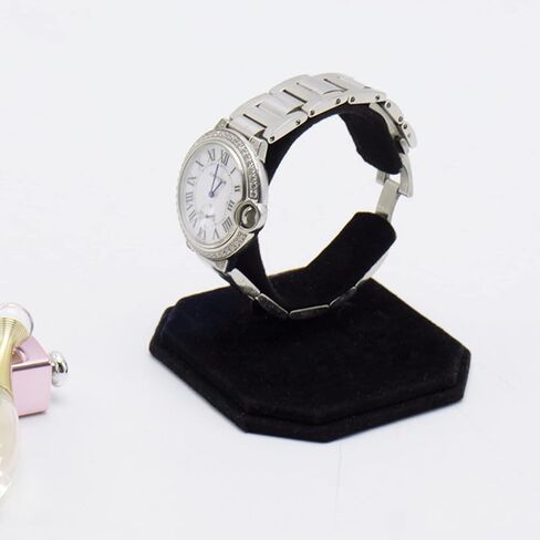 لونغ تاو 8 قطع من حوامل عرض المجوهرات حامل عرض الساعات المخملي الأسود حامل منظم الساعات حامل سوار عرض لمبيعات التجزئة وعرض العرض التجاري على سطح الطاولة in Kuwait