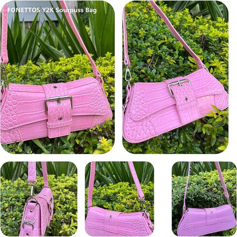 FONETTOS Y2K Punk Funky Bag, Sourpuss Goth Crossbody Sfly Unique Purse Novelty Rock Women Shoulder Bags Girls Handbag in Saudi Arabia