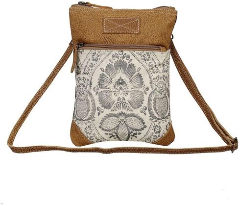 ميرا باغ سول سيرتشر حقيبة صغيرة وصليب مصنوعة من قماش وجلد مطور S-2535, متعدد الألوان, One Size in Kuwait