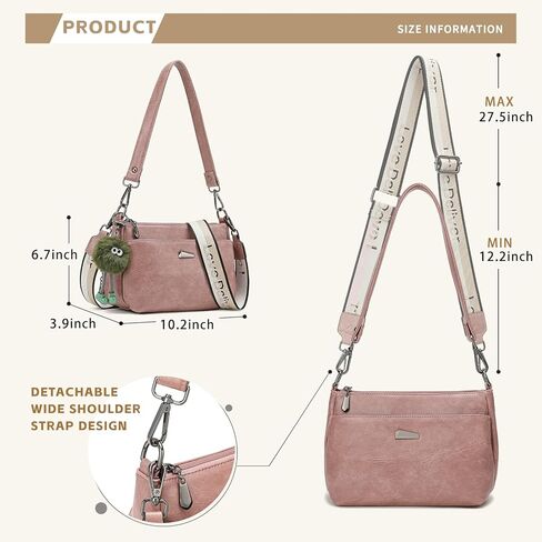 Love Deliver Shoulder Bag Purse for Women Crossbody Bag Purses Handbags with 2 Removable Strap in Kuwait