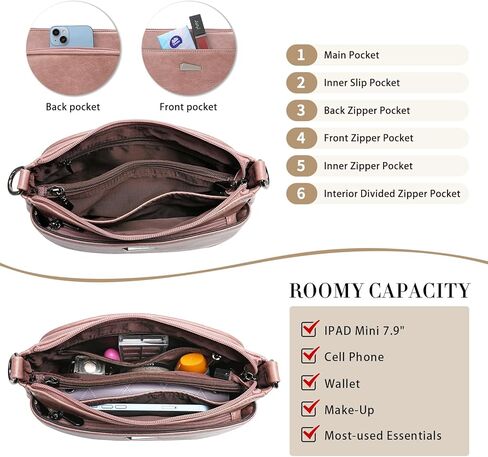 Love Deliver Shoulder Bag Purse for Women Crossbody Bag Purses Handbags with 2 Removable Strap in Kuwait