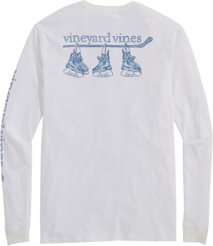 تيشيرت رجالي من Vineyard Vines لرياضة الهوكي المرسومة بأكمام طويلة وجيب in Kuwait