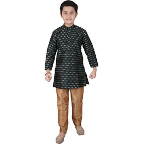Pro-Ethic Style Developer Jacquard Silk Kids Kurta Sets For Boys Indian Traditional clothing | Pack Of 1 (S-146)