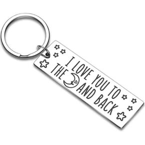 Jude Jewelers Stainless Steel Inpirational Mantra Lovers Couple Husband Wife Birthday Keychain Pendant Gift in Kuwait