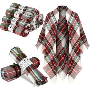 24 عبوة من شال الباشمينا للكريسماس هدايا الحفلات بالجملة مع غلاف عيد ميلاد سعيد وفروع صنوبر صناعية للعطلات in Kuwait